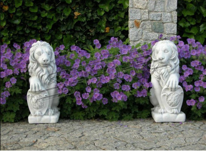 Lion Garden Figure Patio Garden Decorative Sculpture Figures Sculptures